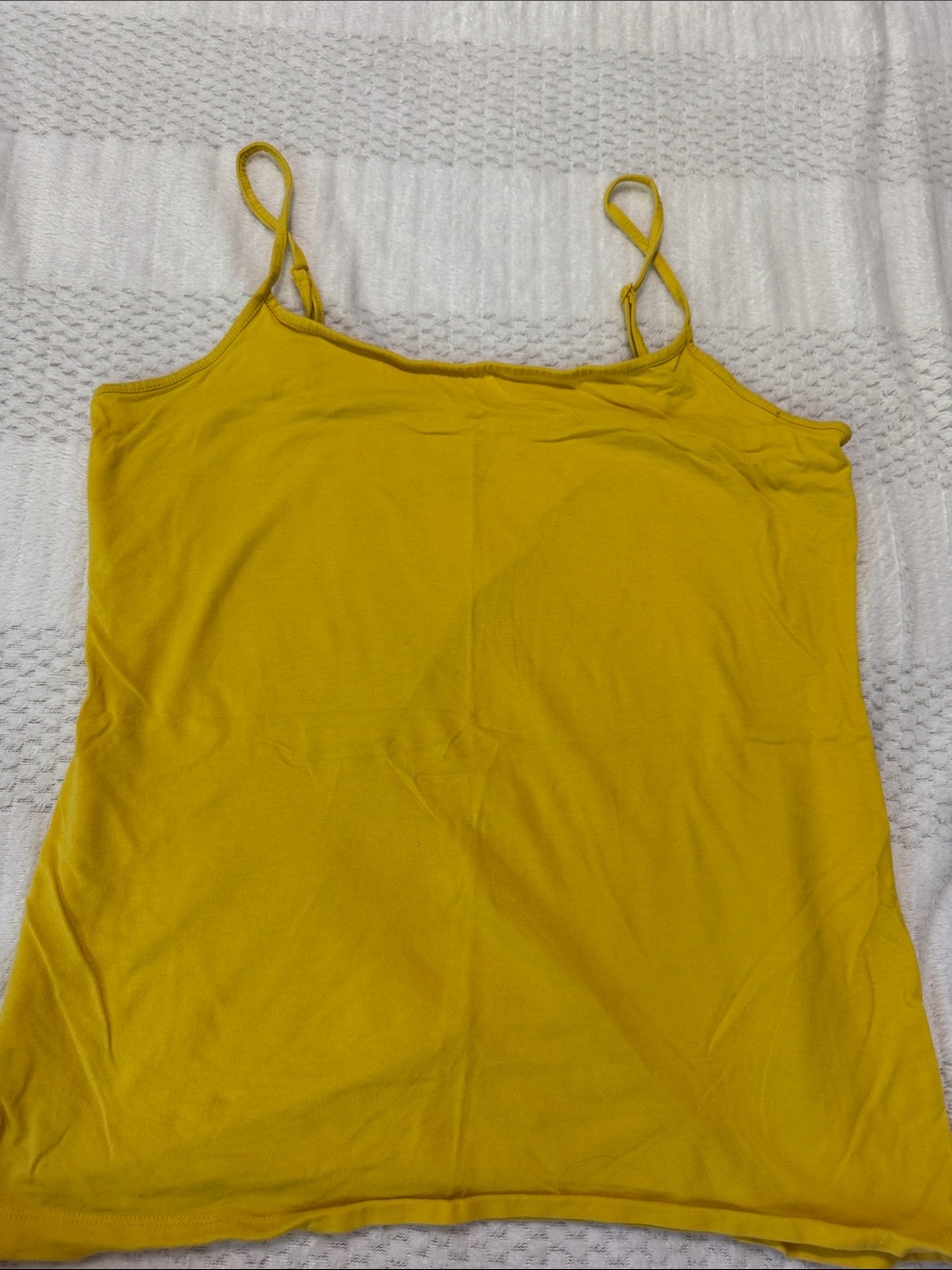 LOFT Mustard Spaghetti Strap Tank Top